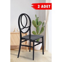 Phoenix 2 Adet Mutfak Sandalye - Siyah
