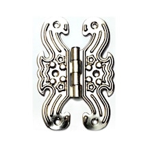 Dekoratif Sac Kelebek Menteşe - Büyük, Nikel, 100 Adet 1 Adet