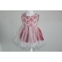 Petite Ponpon Baby Ponpon Baby 0-6 Ay Kız Bebek Mevlüt Takım Beyaz - Kırmızı