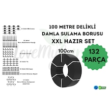Lovemygarden 100 Metre Kendinden 100cm Delikli Damla Sulama Borusu Ve Xxl Sulama Seti - Ø16 Mm