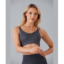 Aurafit V Yaka Arkası Çapraz İp Askılı Tasarım Spor Sütyeni/büsti Gri Aurafit V Yaka Arkası Çapraz İp Askılı Tasarım Spor Sütyeni/büsti Gri