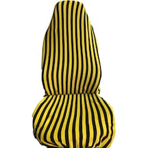 Fiat / Tofaş Uyumlu Kartal Oto Koltuk Kılıfı Zebra Model Siyah Sarı