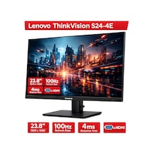 Lenovo 23.8 Thınkvısıon S24-4e 64b5kat1tk Wled 4ms 100hz Vga+hdmı Fhd Monitör