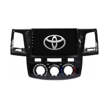 Toyota Hilux - Araç Multimedya Ekran - 4gb 64gb - Analog - Piano Black - 2008 - 2015 - 9 Inch - Myway - Red