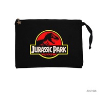 Zepplin Giyim Jurassic Park Classic Siyah Clutch Astarlı Cüzdan / El Çantası