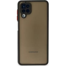 Newface Samsung Samsung Galaxy Uyumlu A12 Kılıf Montreal Silikon Kapak - Siyah