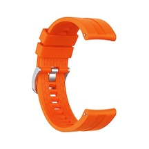 Microsonic Samsung Uyumlu Galaxy Watch 42Mm Kordon, Turuncu