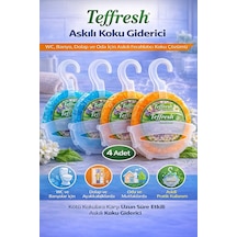Teffresh Askılı Koku Giderici 4 Adet Wc Banyo Dolap Ve Oda İçin Askılı Ortam Koku Giderici Deri