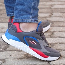 Jump 27462-M Erkek Gri-Kırmızı Sneaker Ayakkabı