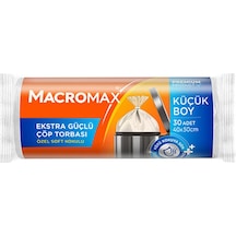 4 Adet Macromax Extra Güçlü Çöp Torbası Küçük Boy 30'lu