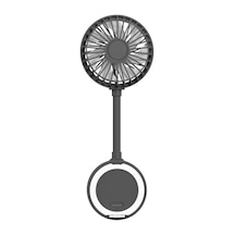 Xenon Smart El Vantilatörü / Şarjlı Taşınabilir Teleskobik Katlanabilir Sessiz Mini Fan X6104 Gri