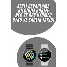 Akıllı Saat Uyku Ve Sağlık Takibi Nfc Uyumlu Bluetoooth Bağlantıl
