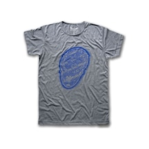 Polis Logo Kadın Kısa Kollu T-Shirt - Gri Çok Renkli