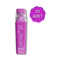 Gıpta Glow Kesik Uç Neon Mor Fosforlu Kalem 10 Adet Mor