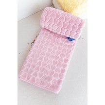 Kalpli Peluş Bebek Battaniyesi Pembe