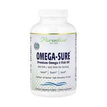 Paradise Herbs, Omega-sure , Premium Omega-3 Fish Oil, 120 Pesco Vegetarian Softgels