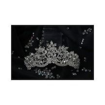 Kristal Taşlı Gelin Tacı Beyaz - 575223496 Beyaz