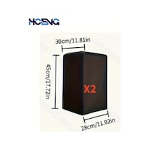 Hightower 2 Adet Siyah Polyester Ses Koruyucu Kılıf Ev Sineması Hoparlör Örtüsü 11 02x11 81x17 82 İnç