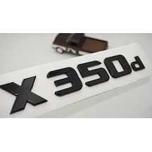 Dk Tuning X 350d Bagaj Siyah Yazı Logo Mercedes Benz İle Uyumlu Bagaj Arma