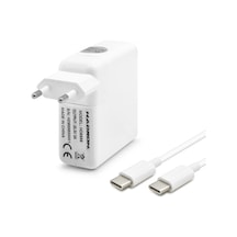 Type-c Laptop Adaptörü 60w 20.3v 3a Beyaz Macbook Dell Asus