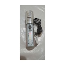 El Feneri Multi Fonksiyonlu Beyaz Lazer Beyaz Led Kırmızı Ve Mavi Led Uv Led Zoomlu Mercek Gri