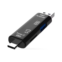 Büro Ev Ofis Cihazları İçin 3hub Usbc-otg Smart Card Reader