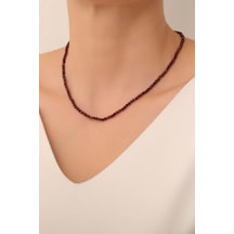 Lal Taşı Kolye 925 Ayar Gümüş Aparatlı Altın