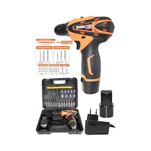 Bulldozer Şarjlı Çift Akülü 24 Setli Şarjlı Vidalama Taşıma Çanta Bulldozer Şarjlı Çift Akülü 24 Setli Şarjlı Vidalama Taşıma Çanta