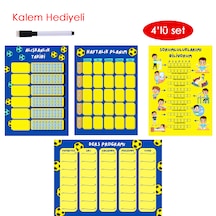 Çocuklar İçin Planlayıcı Set-sarı Lacivert Alışkanlık Ve Sorumlul