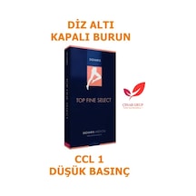 Sigvaris Top Fine Burnu Kapalı Diz Altı/Diz Altı Varis Çorabı (443321120) Siyah Standart L Kapalı Kısa