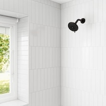 Pfister Evrensel Duş Başlığı, Duş Kolu Dahil Değil, 5 Fonksiyonlu, 1,75 Gpm, Mat Siyah Kaplama, 015ws2ut01b 000 Açık Krem