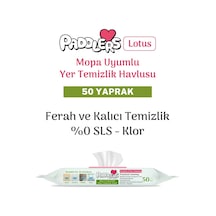 Easy Clean Lotus Çiçeği Kokulu Mopa Uyumlu Yer Temizlik Havlusu 50 Yaprak 1000'li Set