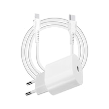 Tonex 25w Pd Type-c To Type-c Kablolu Şarj Aleti Beyaz