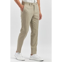 İmza Bej Kendinden Desenli Bez Ayağı Slim Fit Classic Pantolon 1003240165 Bej İmza Bej Kendinden Desenli Bez Ayağı Slim Fit Classic Pantolon 1003240165 Bej