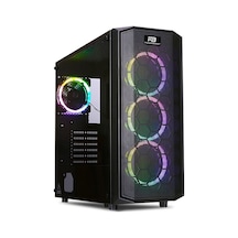 PowerBoost X58RGB Mesh Panel ATX Kasa PSU Yok