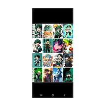 Boku No Hero Desenli Tasarım 16' L Fotokart Seti