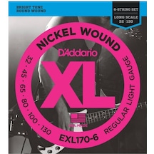 D'addario Exl170-6 Long Scale 6 Telli Bas Gitar Teli 32-130