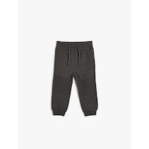 Koton Jogger Eşofman Altı Beli Bağlamalı Pamuklu Antrasit 5wmb40031tk Antrasit