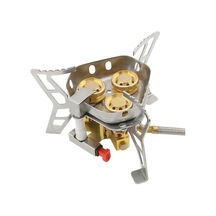 Ankatek Vkemall 3 Çekirdekli Kamp Ocağı 6800w Yüksek Güçlü Gaz Brülörü Rüzgar Geçirmez Cr Gümüş Gümüş