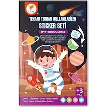 Lino Tekrar Tekrar Kullanılabilen Sticker Seti Space Ls-400