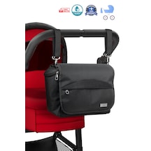 Stylo Stroller Bag Bebek Arabası ve Omuz Çantası X Pro Termos Bölümlü Siyah