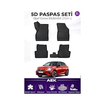Opel Corsa Elektrikli 2019+ Araca Özel Havuzlu "karbon" Paspas Ta