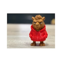 Kapüşonlu Modern Deve Figürü 10cm