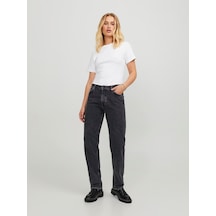 Jjxx Yüksek Bel Bol Paça Straight Kadın Denim Pantolon 12229026 Siyah