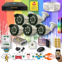 5 Kameralı Gece Renkli Yapay Zekalı Turbohd Set 3908w-9008