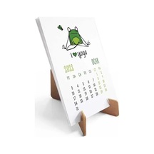 Yoga Takvim Yoga Yapan Kurbag A 2027 Tu Rkçe İngilizce Masa Takvimi Kraft