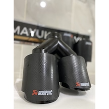 Akrapovic Karbon Egzoz Ucu Çift Çıkış 100mm Sağ --mayukdizayn--