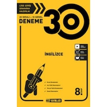 Hız Yayınları 8.Sınıf Ingilizce 30 Lu Deneme (550399049)