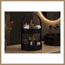 Bezos 3d Baskı İki Katlı Banyo Düzenleyici - Taşınabilir Organizer Ve Saklama Standı-siyah 22