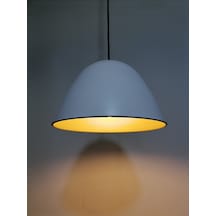 Riolight Retro Beyaz Içi Gold Tekli Metal Sarkıt Çap:28Cm (538289406)